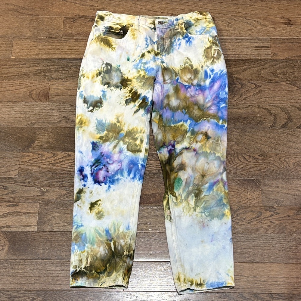 Everlane Summer Jeans in Multi-Color Tie-Dye